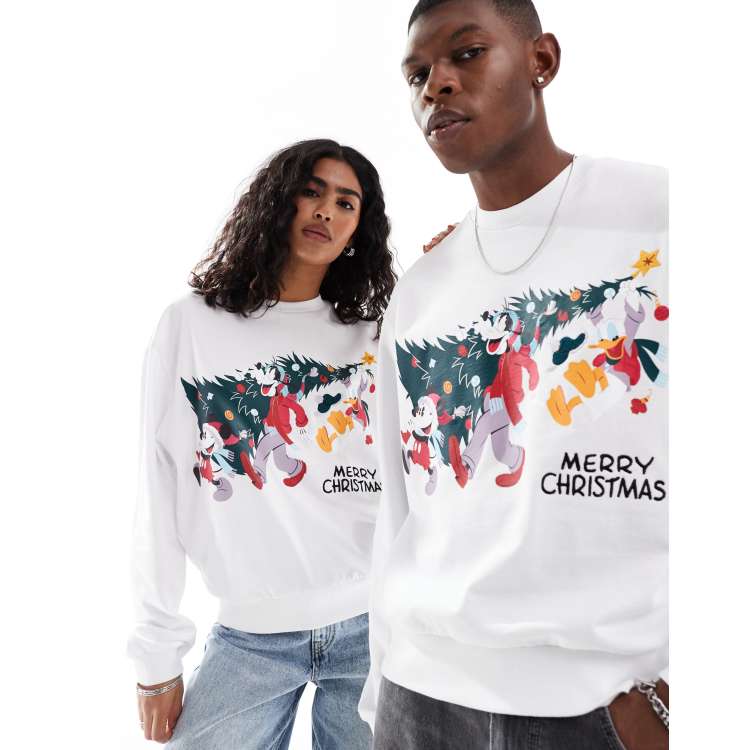 ASOS DESIGN Disney Christmas boxy oversized sweatshirt with