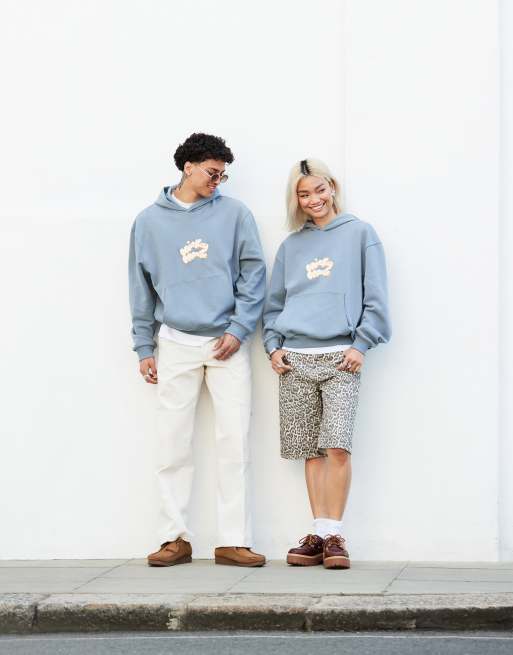 ASOS DESIGN – Disney – Grå oversize huvtröja i unisex-modell med boxig passform och Musse Pigg-tryck, 2 av 4