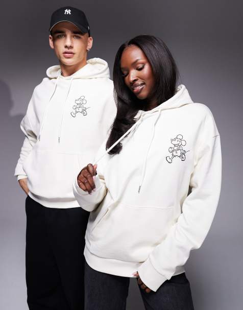 ASOS DESIGN Disney - Grå oversized hættetrøje med 'Disney Mickey Mouse'-print - view 1