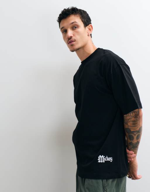 ASOS DESIGN Disney Halloween Oversize-T-Shirt mit Mickey-Print in Schwarz, 2 von 5