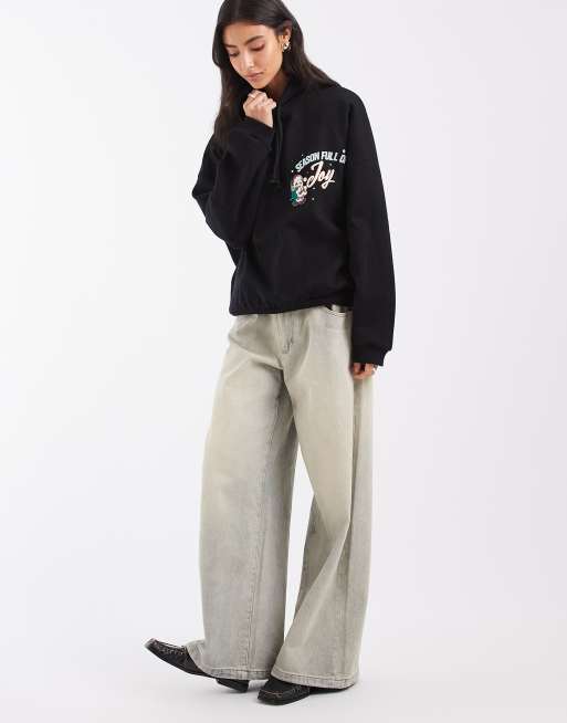 ASOS DESIGN Disney hoodie with Santa Mickey print in black, 2 of 4