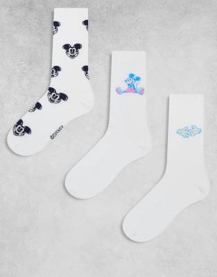 Asos Design Disney Mickey Mouse 3-pack Socks