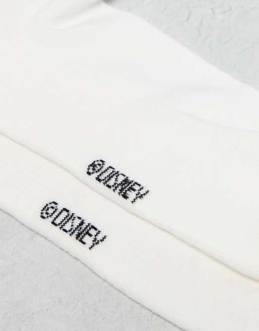 ASOS DESIGN Disney Mickey Mouse 3 pack socks in white