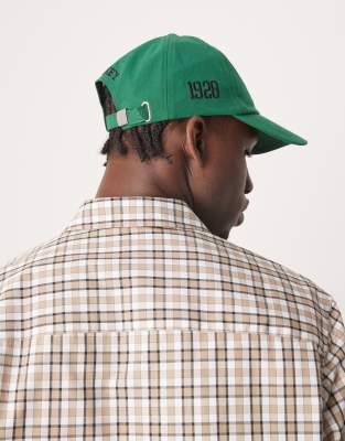 Asos Design Disney Mickey Vintage Cap In Green
