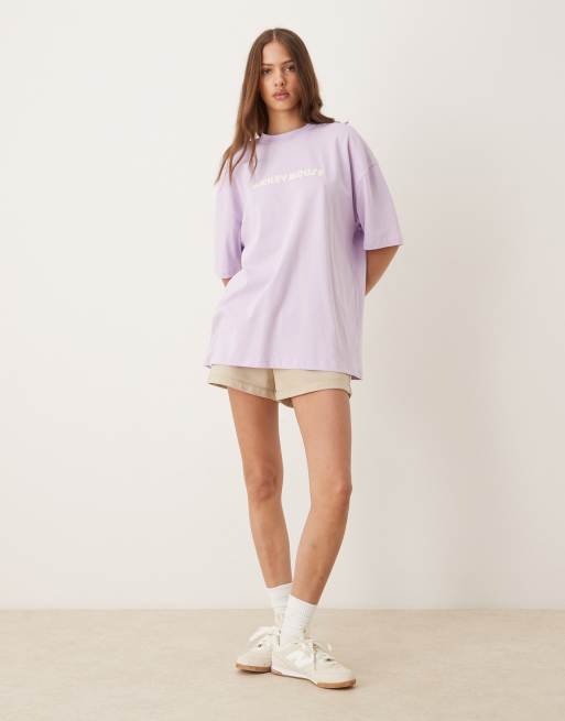ASOS DESIGN Disney oversize t-shirt with Mickey Mouse print in lilac