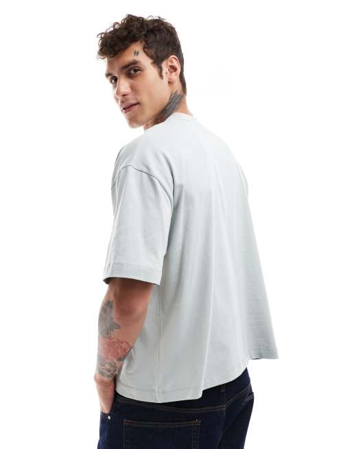 ASOS DESIGN Disney oversized license t-shirt with Mickey Mouse front print in blue, 4 of 4