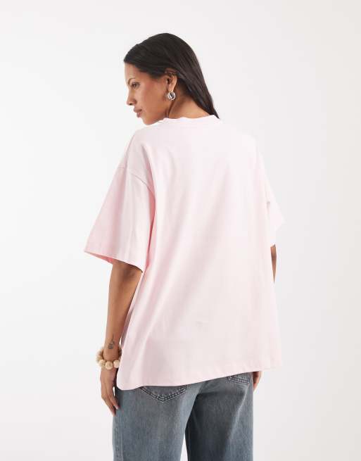 ASOS DESIGN Disney oversized t-shirt with Daisy and Donald Duck print in pink, 4 of 4