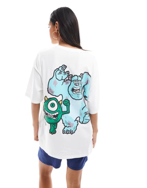 ASOS DESIGN Monsters, Inc. sleepwear set with shorts