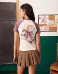 [ASOS DESIGN] ASOS DESIGN Disney Pixar cropped t-shirt with Toy Story's Jessie embroidered print in baby pink XL Mauve