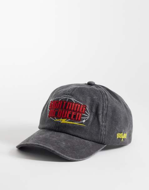 ASOS DESIGN - Disney Pixar Lightning Mcqueen - Casquette - Noir délavé - view 1