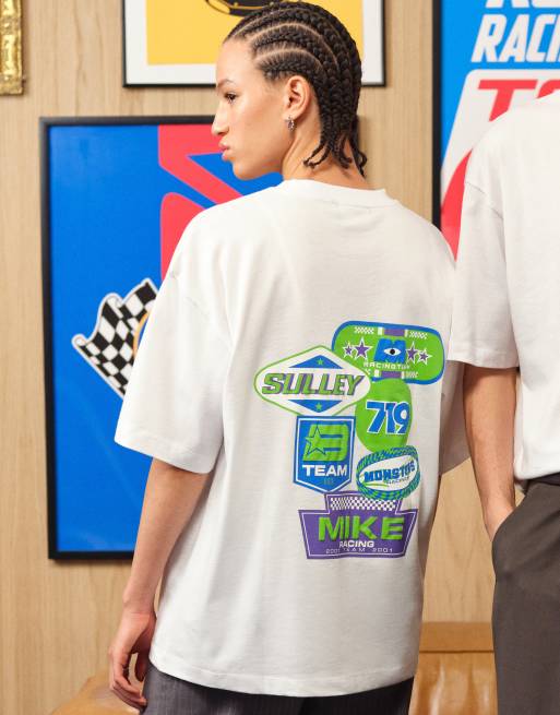 ASOS DESIGN – Disney Pixar – Oversize-T-Shirt in Weiß mit „Monsters Inc“-Print, 2 von 5