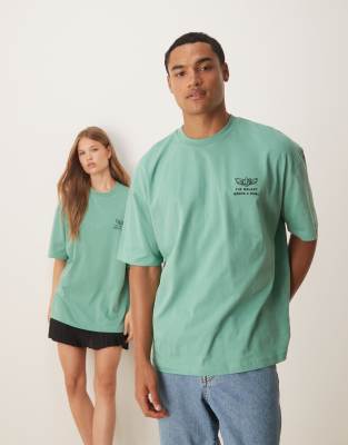 ASOS DESIGN Disney Pixar oversize t-shirt with Buzz Lightyear Toy Story print in green - view 1