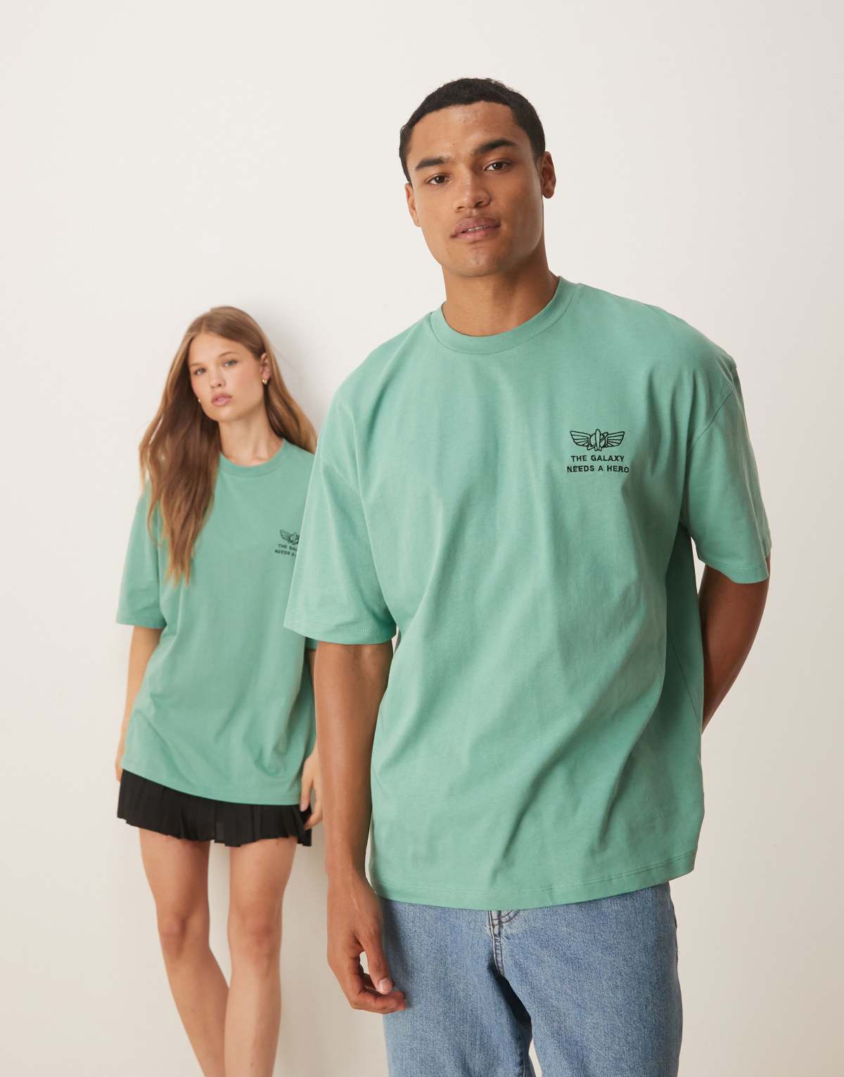 ASOS DESIGN Disney Pixar oversize t-shirt with Buzz Lightyear Toy Story print in green