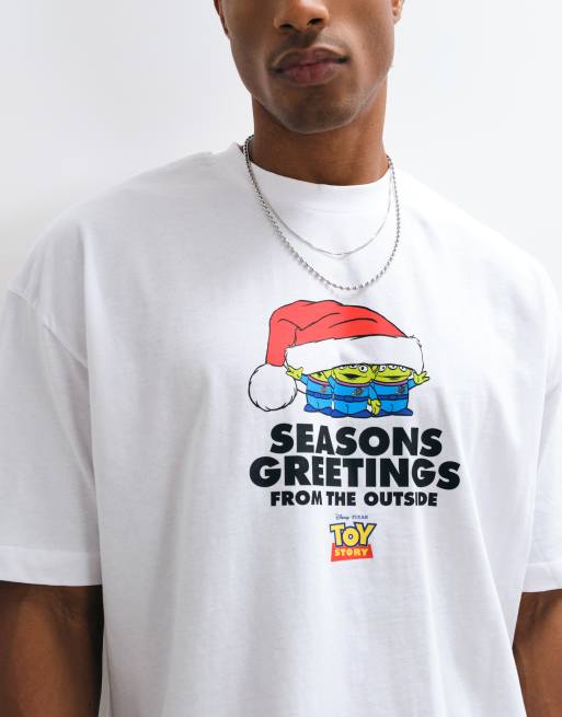 ASOS DESIGN Disney Pixar oversized boxy t-shirt with Toy Story print in White, 2 of 5