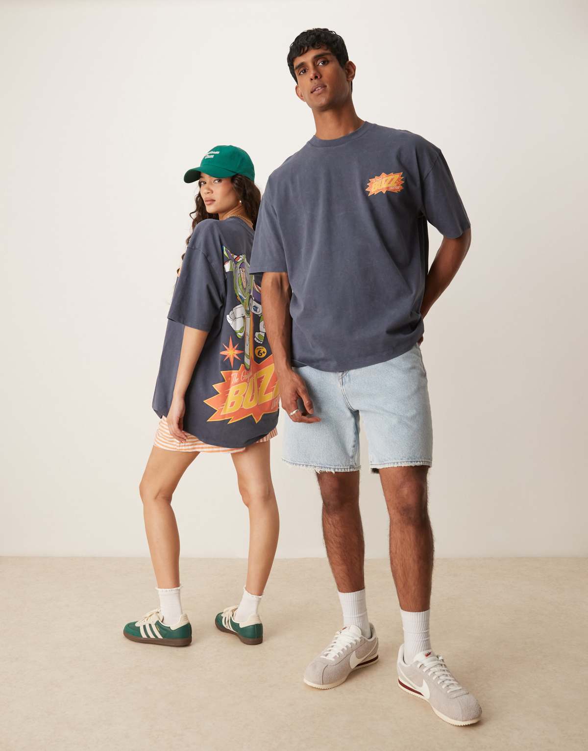 ASOS DESIGN Disney Pixar oversized t-shirt with Buzz Lightyear Toy Story print in blue