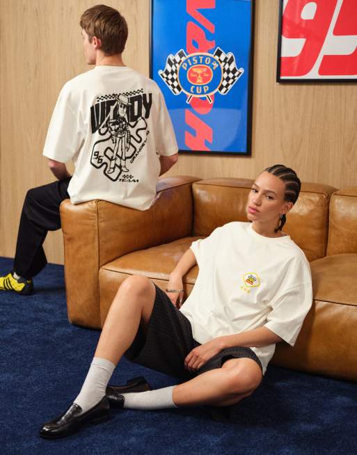 ASOS DESIGN Disney Pixar oversized t-shirt with Toy Story prints in ecru, 2 of 5