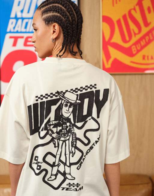 ASOS DESIGN Disney Pixar oversized t-shirt with Toy Story prints in ecru, 4 of 5