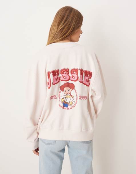 ASOS DESIGN – Disney Pixar – Różowy kardigan oversize z grafiką z Jessie z Toy Story - view 1