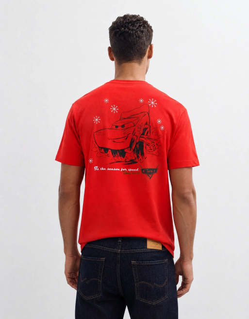 ASOS DESIGN Disney Pixar T-shirt comoda con stampa Cars rossa, 6 di 10