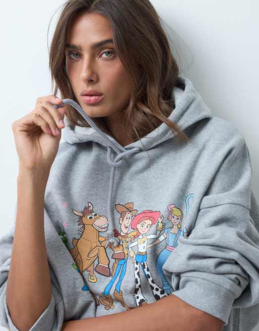 ASOS DESIGN Disney Pixar Toy Story hættetrøje i gråmeleret, 3 af 5