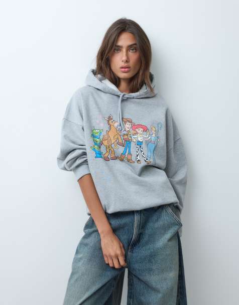 ASOS DESIGN Disney Pixar Toy Story sudadera con capucha en gris jaspeado - view 1