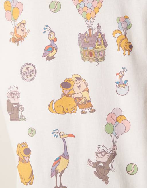 ASOS DESIGN - Disney Pixar - Uniseks oversized t-shirt met Up-personageprints in wit, 4 van 4
