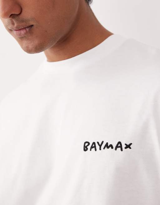 ASOS DESIGN Disney Pixar unisex oversized Big Hero 6 t-shirt in white, 4 of 4