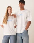 [ASOS DESIGN] ASOS DESIGN Disney Pixar unisex oversized t-shirt with Monsters Inc multi prints in white XL WHITE