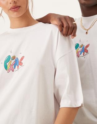 Asos Design Disney Pixar Unisex Oversized T-shirt With Multi Character Prints