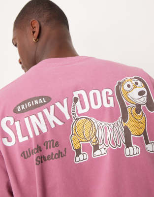 Asos Design Disney Pixar Unisex Oversized T-shirt With Slinky Print