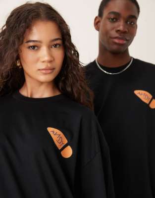 Asos Design Disney Pixar Unisex Oversized T-shirt With Toy Story Multi Print In Black