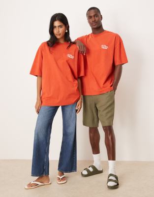 Asos Design Disney Pixar Unisex Oversized T-shirt With Toy Story Pizza Planet Prints