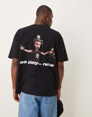 Asos Design Disney Pixar Unisex Oversized T-shirt With Toy Story Sid Prints
