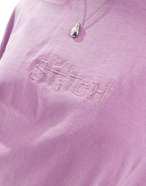 ASOS DESIGN - Disney - Pyjama Stitch avec t-shirt et short - Violet, 2 de 4