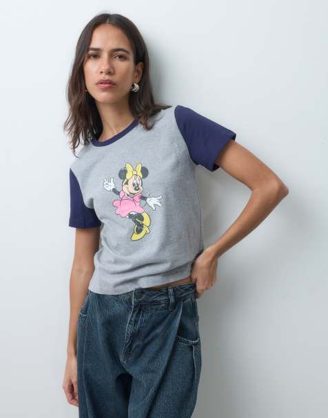 ASOS DESIGN Disney relaxed baby tee with Minnie Mouse print - view 1