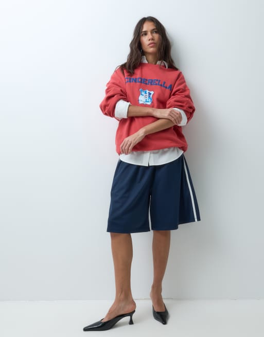 ASOS DESIGN Disney sweat-shirt à imprimé Cendrillon en marron délavé, 4 de 5