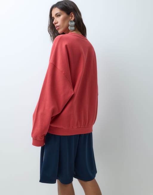 ASOS DESIGN Disney sweatshirt med Askungen-tryck i tvättad brun, 3 av 5