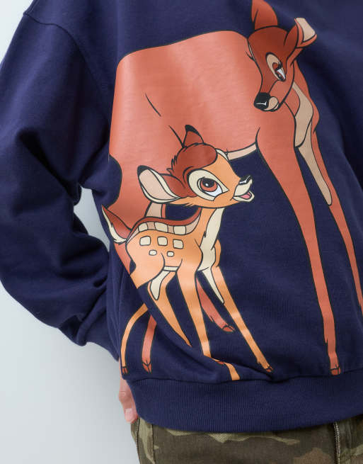 ASOS DESIGN Disney sweatshirt med Disney classic-tryck i marinblått, 3 av 5
