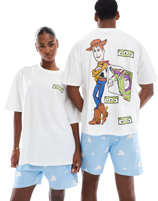 ASOS DESIGN – Disney Toy Story – Nachtwäsche-Set in Blau