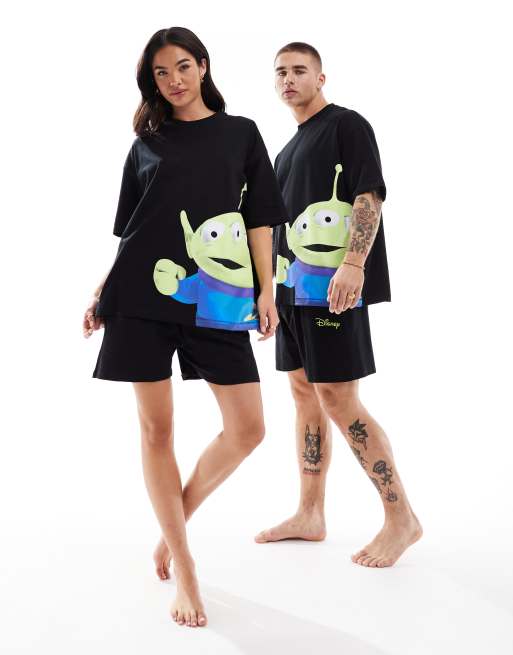 ASOS DESIGN Disney Toy Story t-shirt pyjama set in black, 2 of 4