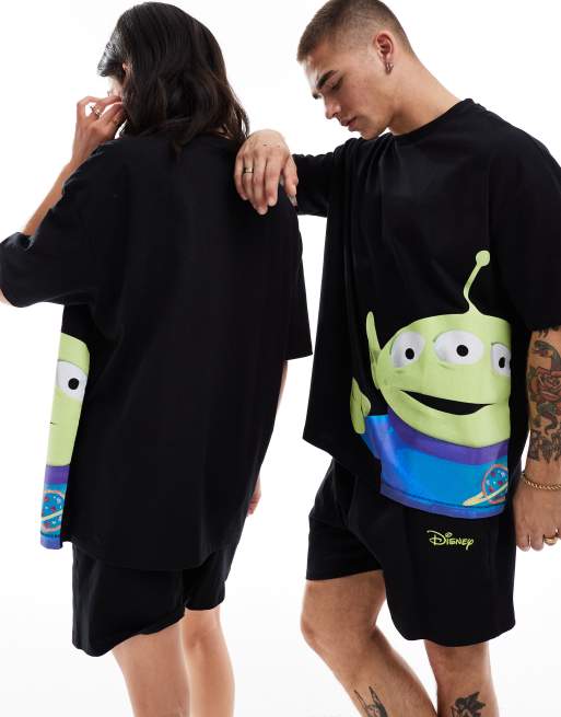 ASOS DESIGN Disney Toy Story t-shirt pyjama set in black, 4 of 4