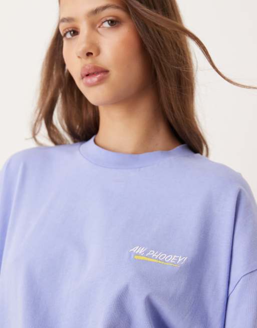 ASOS DESIGN Disney unisex oversize t-shirt with Goofy print in purple