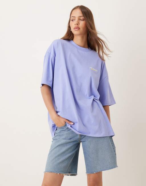 ASOS DESIGN Disney unisex oversize t-shirt with Goofy print in purple