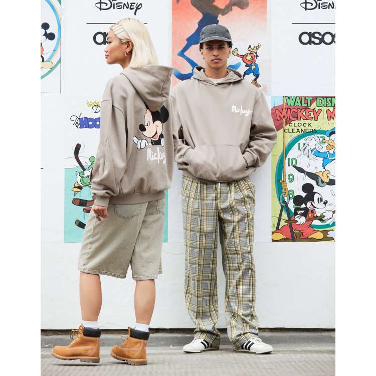 ASOS DESIGN Disney unisex oversized hoodie with Mickey Mouse