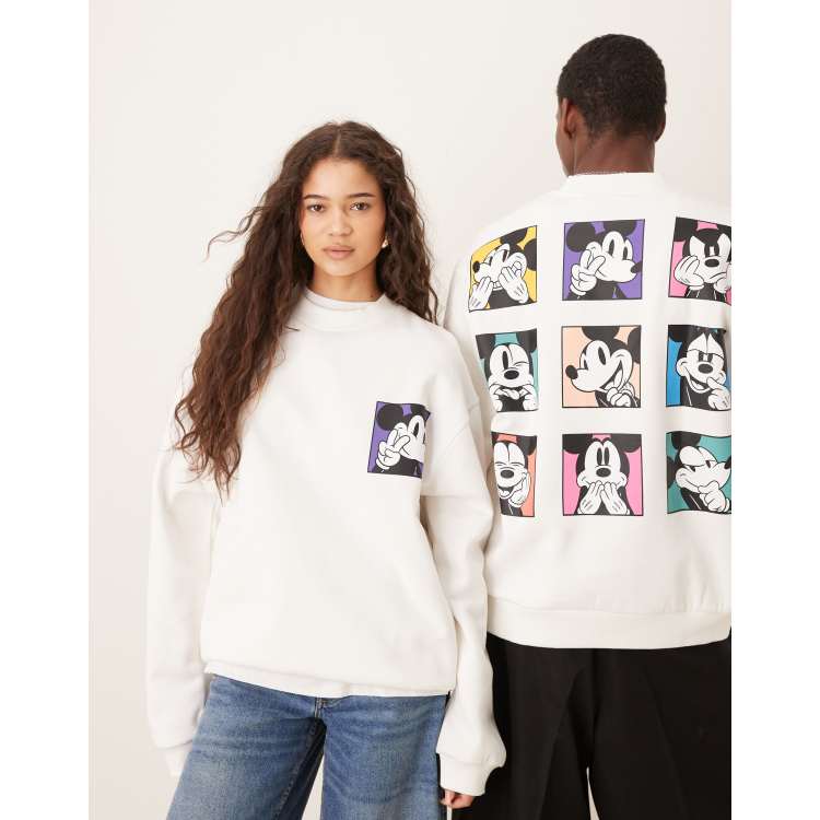 ASOS DESIGN Disney unisex oversized sweatshirt with Mickey