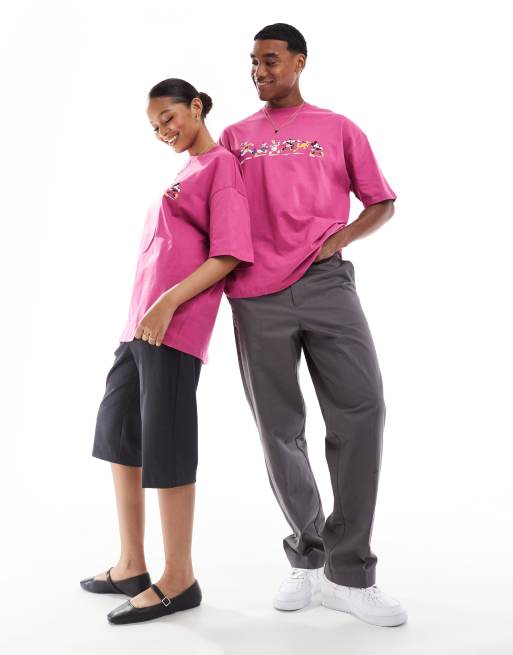 ASOS DESIGN Disney unisex oversized t-shirt with Mickey Mouse