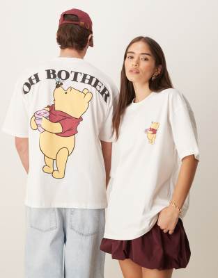 Asos Design Disney Unisex Oversized T-shirt With Winnie The Pooh Prints