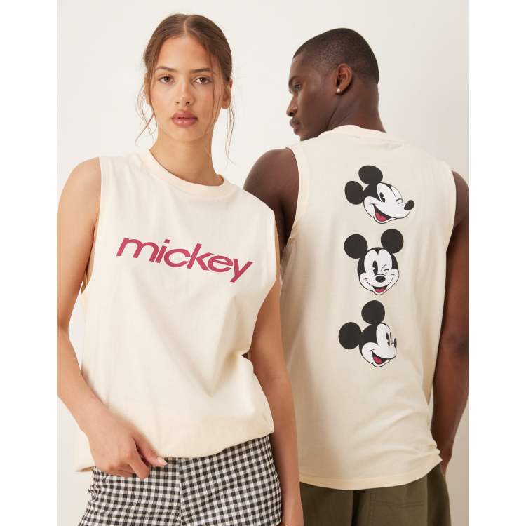 ASOS DESIGN Disney unisex oversized tank top with Mickey