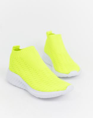 neon yellow trainers