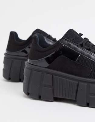 asos design distance chunky trainers